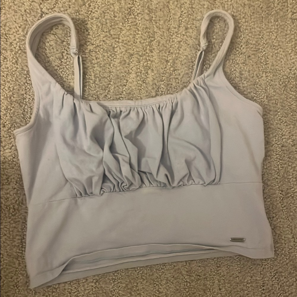Hollister Light Blue Crop Top